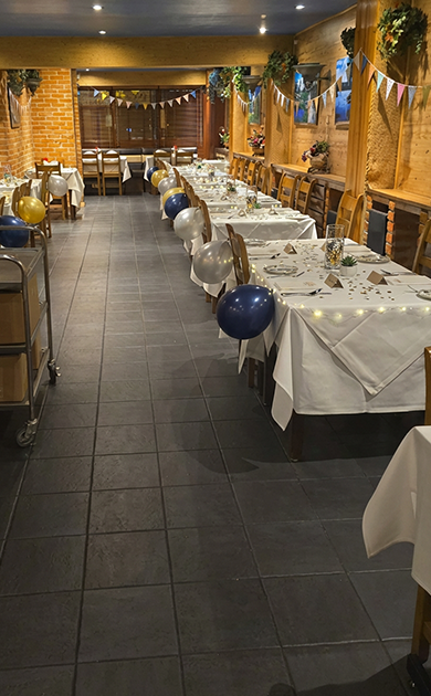 Private Parties decorated tables